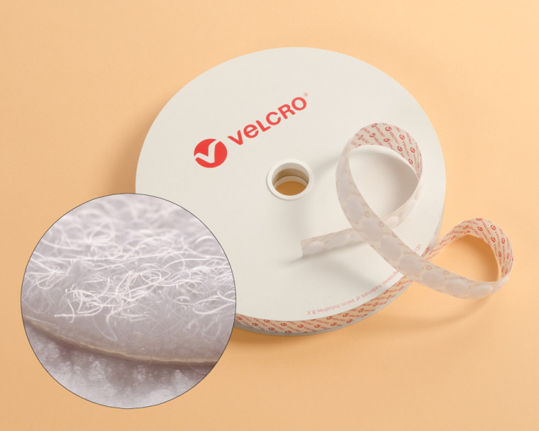 Rolle 100 St. VELCRO® 22mm Flauschpunkte selbstklebend weiss